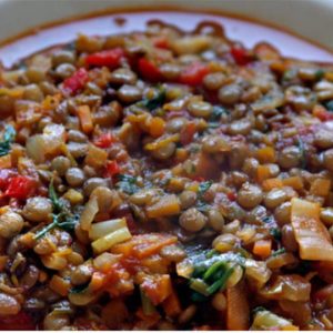 Guiso de Lentejas con Verduras (Sin Carne) - FIT