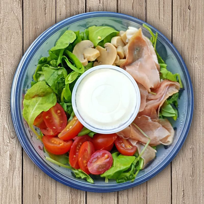 ensalada de jamon crudo