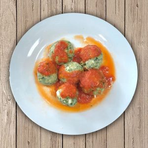Malfatti con salsa rosa - FIT