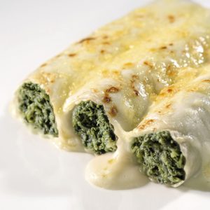 Canelones de Espinaca y Ricotta c/BECHAMEL o Mixta